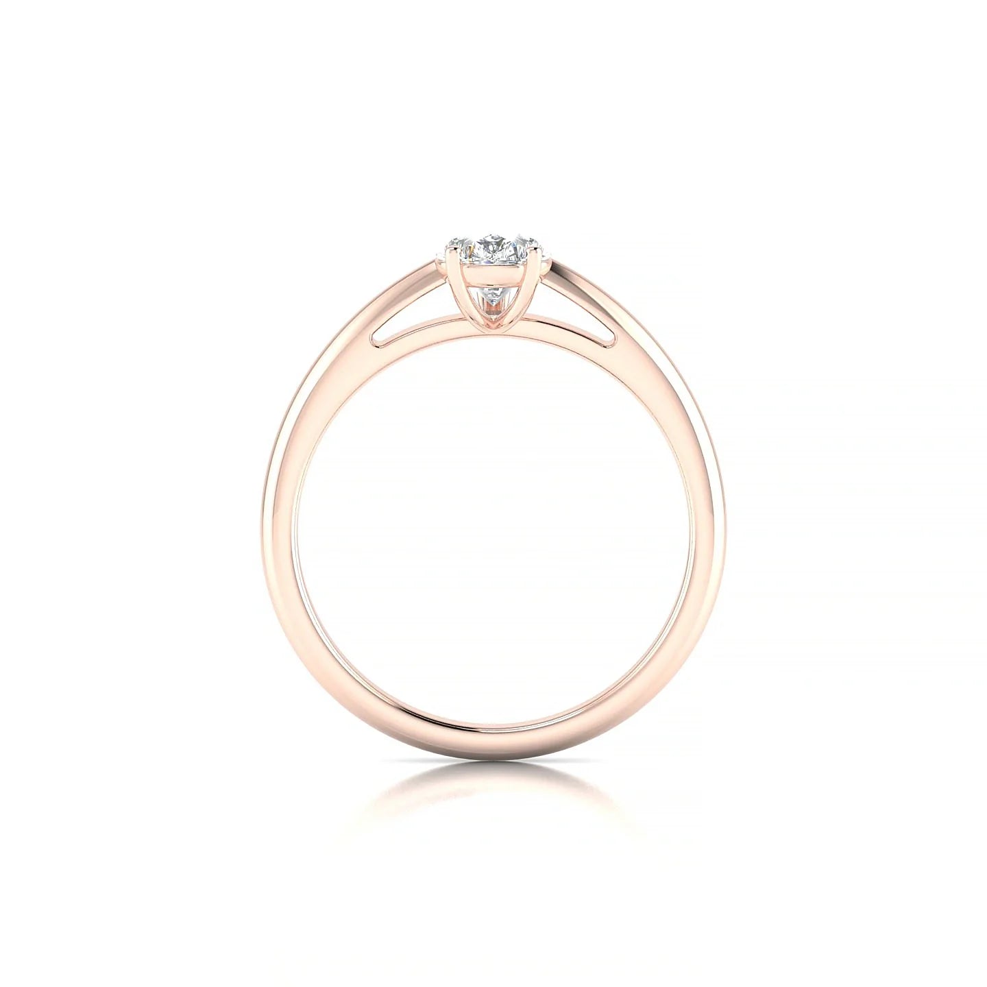 Treasure | 18k Rose Gold 7 x 5 mm Pear Diamond Ring