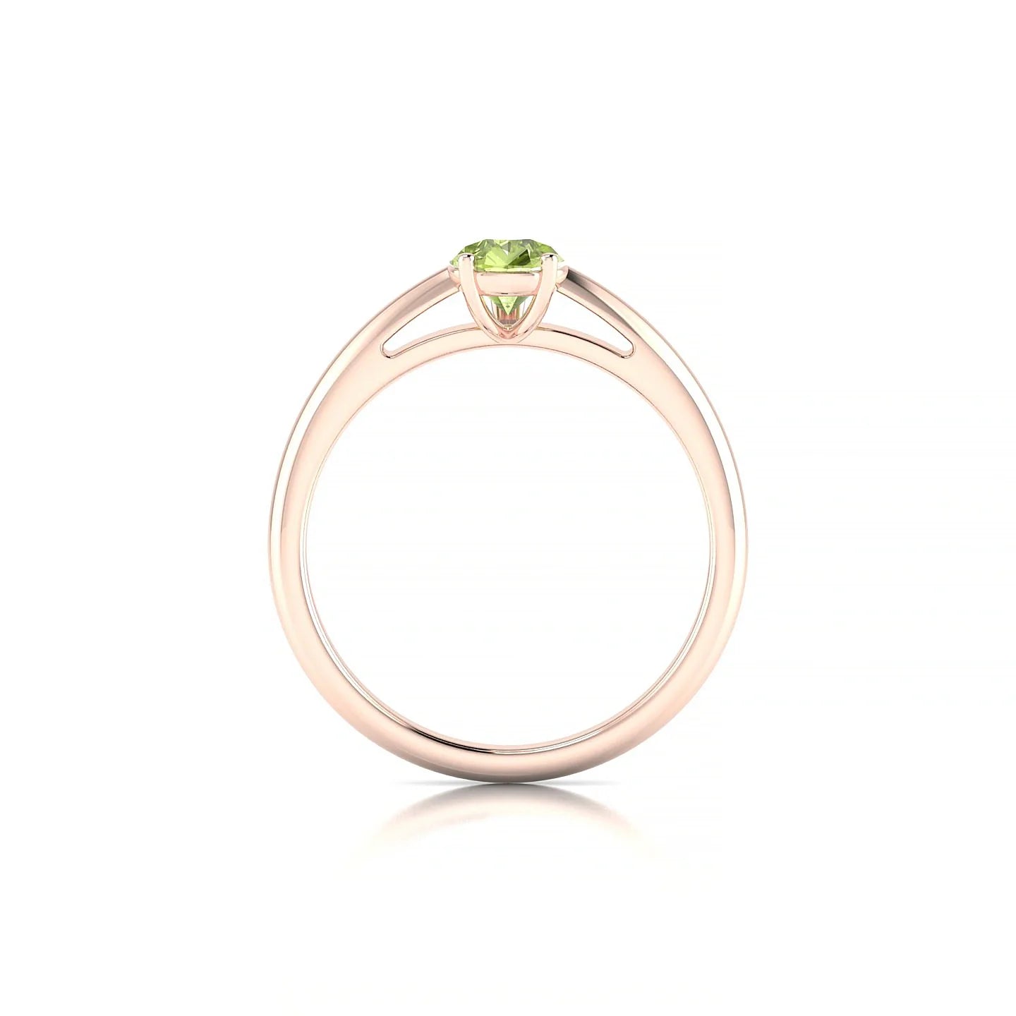 Treasure | 18k Rose Gold 7 x 5 mm Pear Peridot Ring