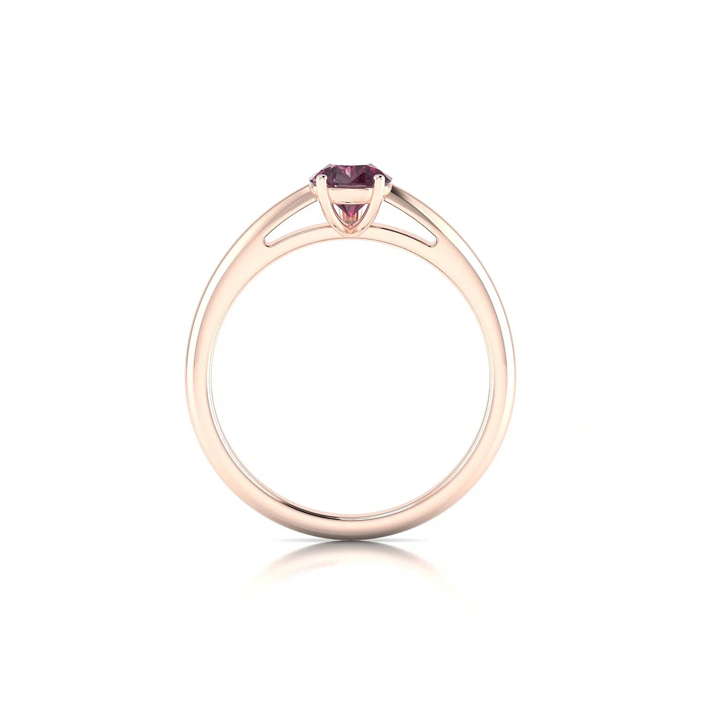 Treasure | 18k Rose Gold 7 x 5 mm Pear Rhodolite Ring