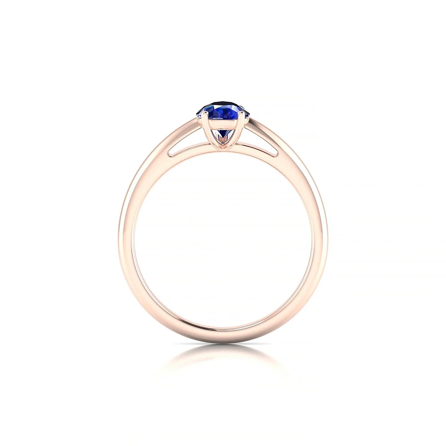 Treasure | 18k Rose Gold 7 x 5 mm Pear Sapphire Ring