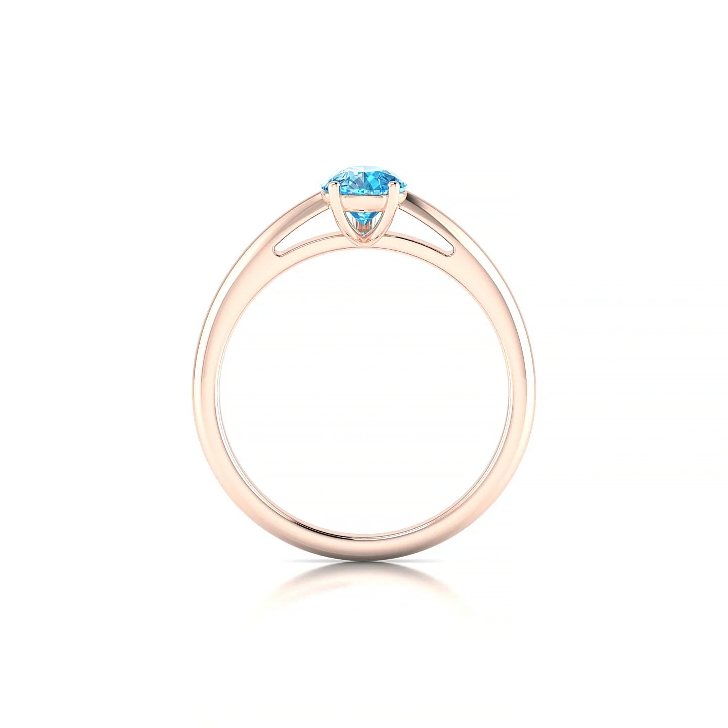 Treasure | 18k Rose Gold 7 x 5 mm Pear Topaz Ring