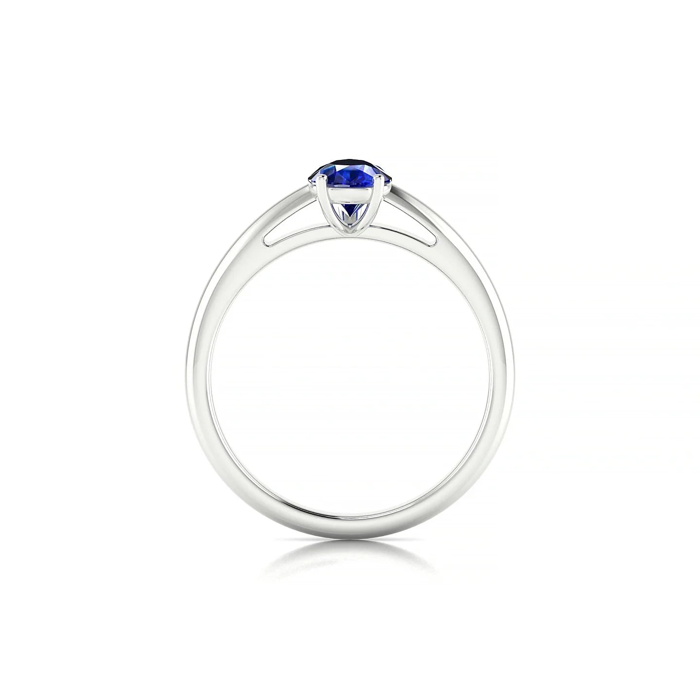 Treasure | 18k White Gold 7 x 5 mm Pear Sapphire Ring