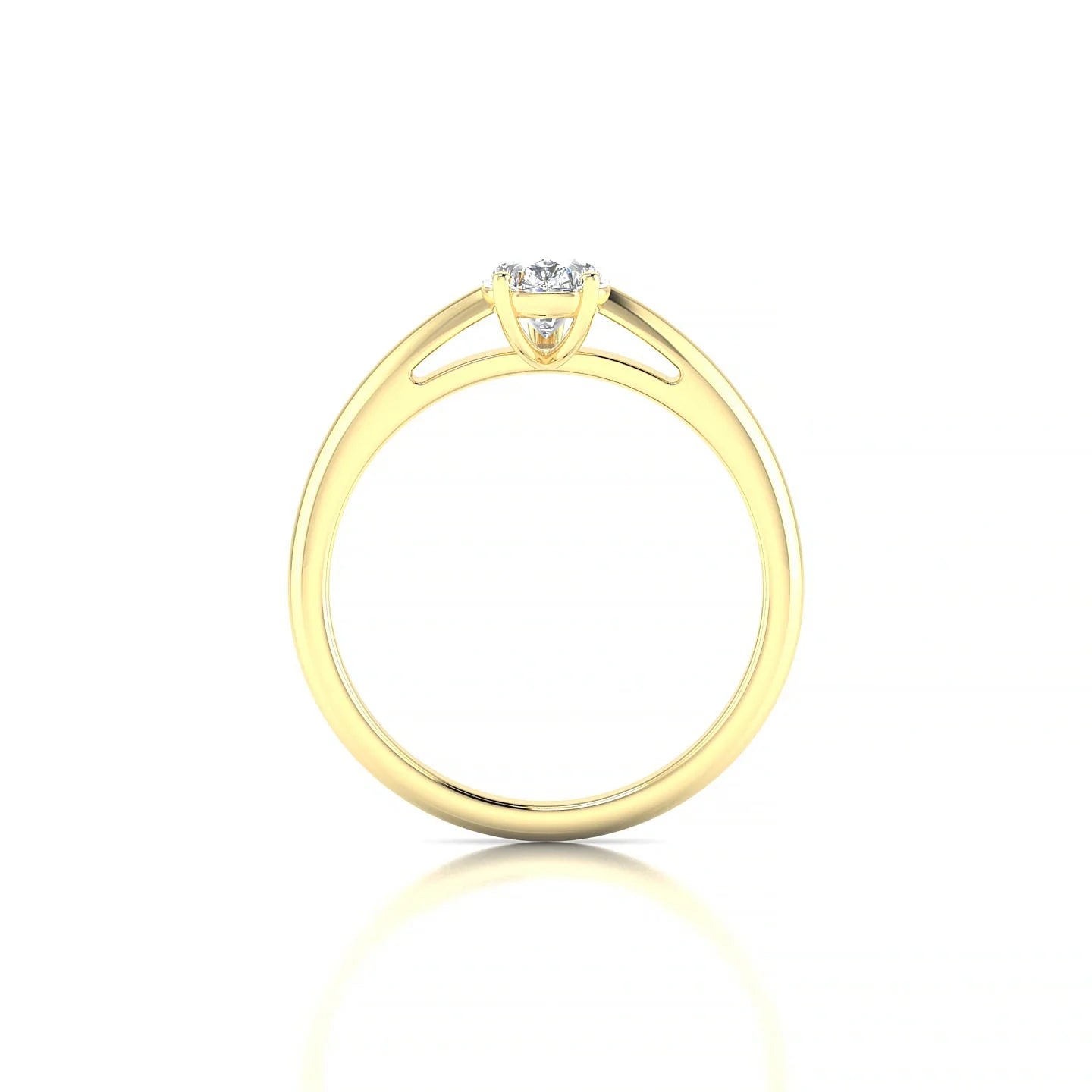 Treasure | 18k Yellow Gold 7 x 5 mm Pear Diamond Ring