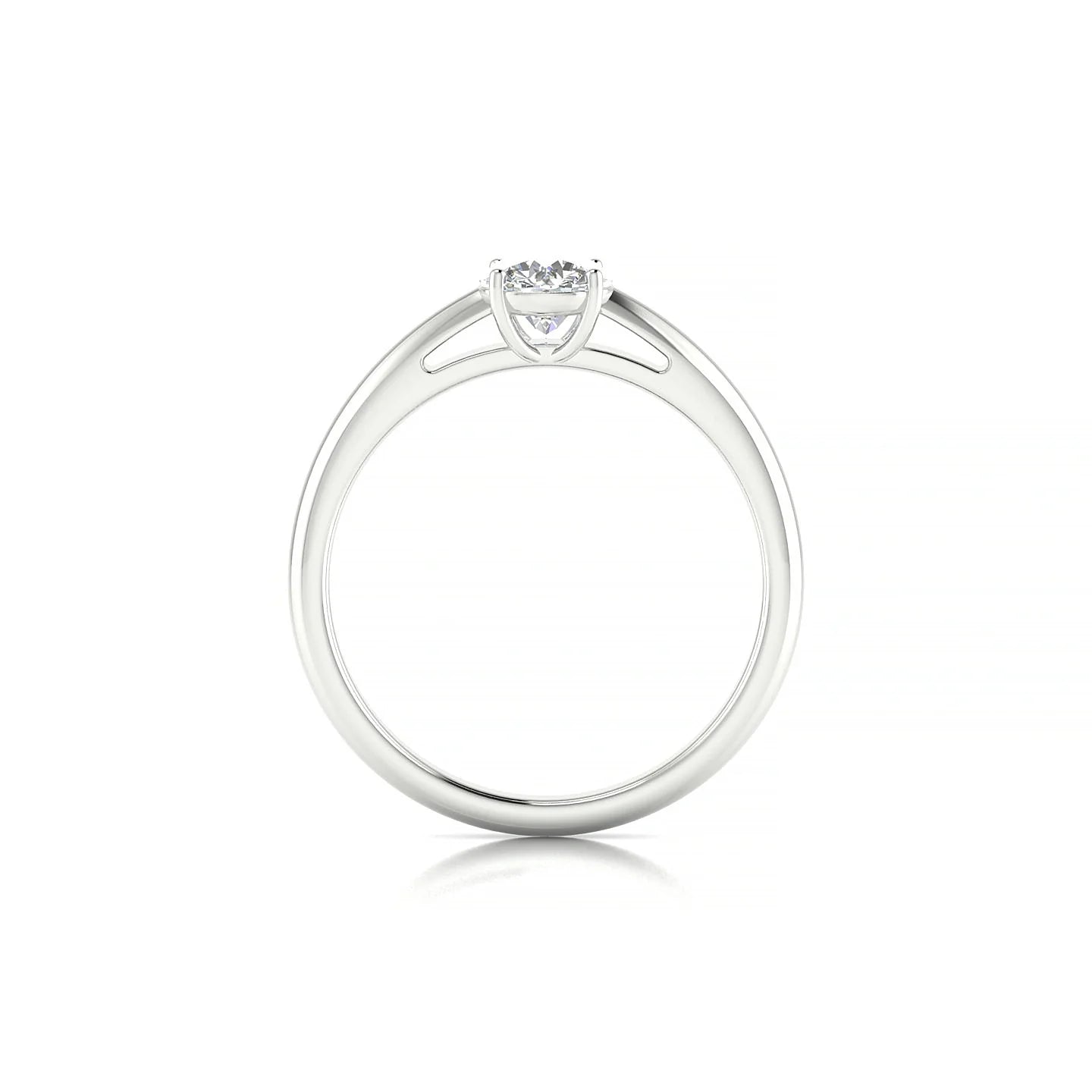 Treasure | 18k White Gold 5.2 mm Round Diamond Ring