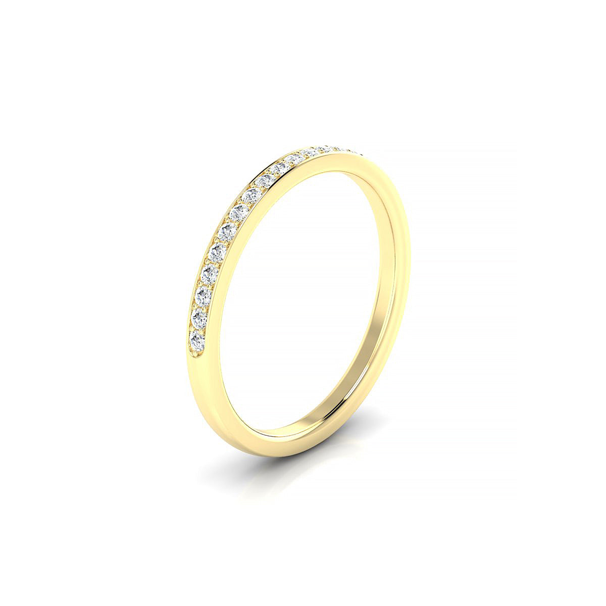 Union | 18k Yellow Gold 1.3 mm Round Diamond Ring