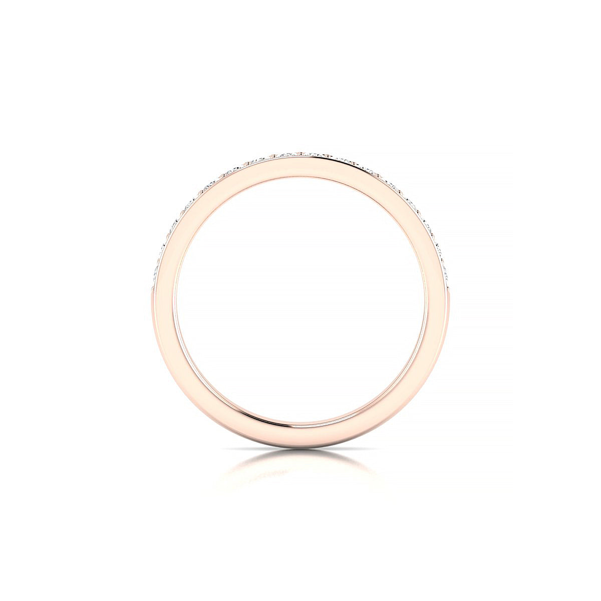 Union | 18k Rose Gold 1.7 mm Round Diamond Ring