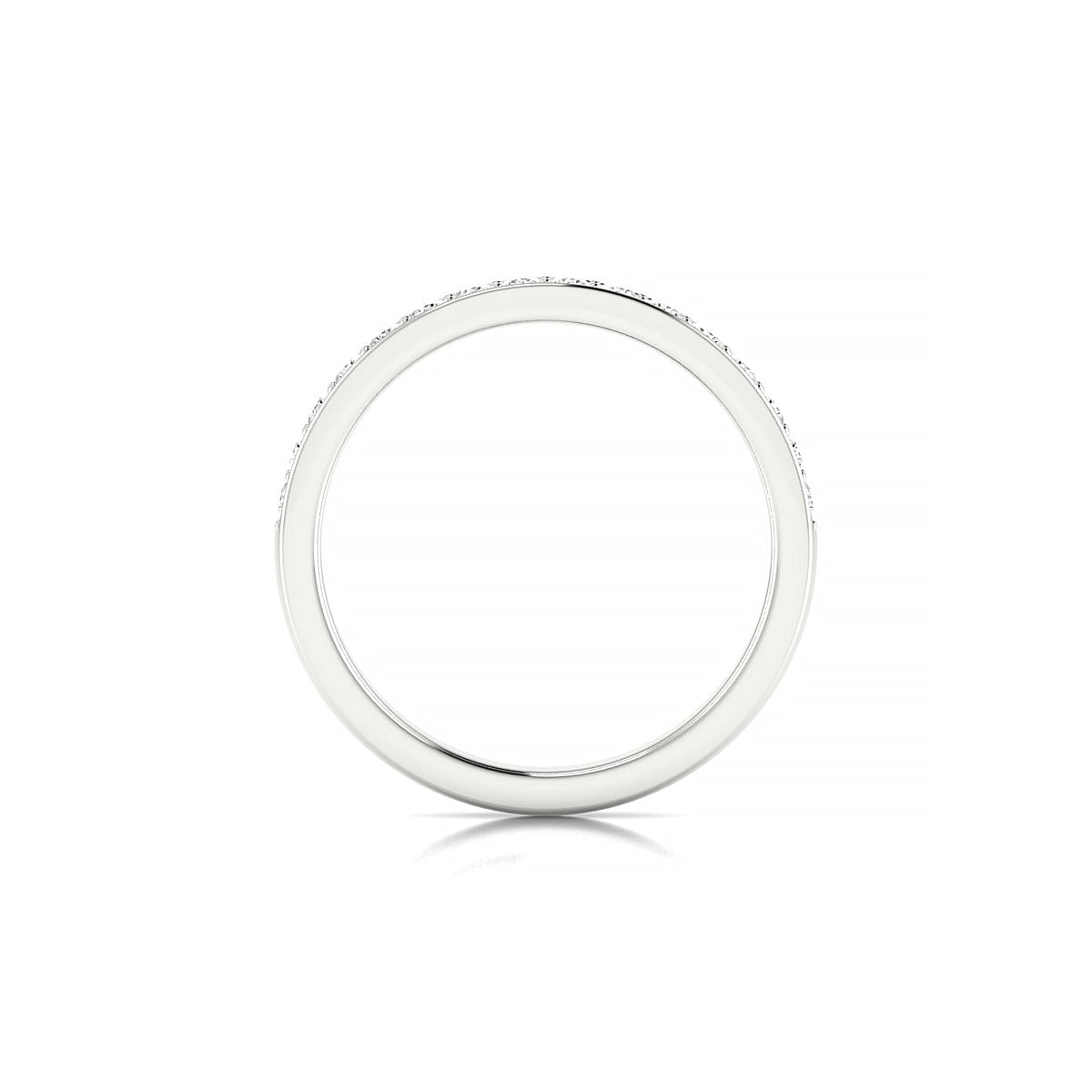 Union | 18k White Gold 1.7 mm Round Diamond Ring