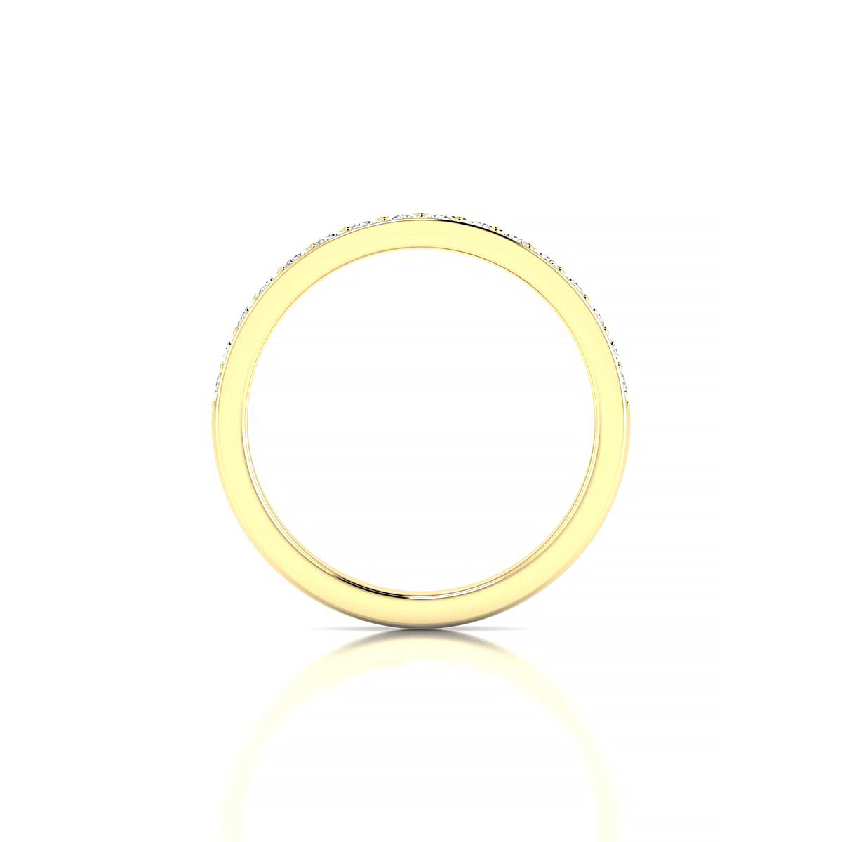 Union | 18k Yellow Gold 1.7 mm Round Diamond Ring