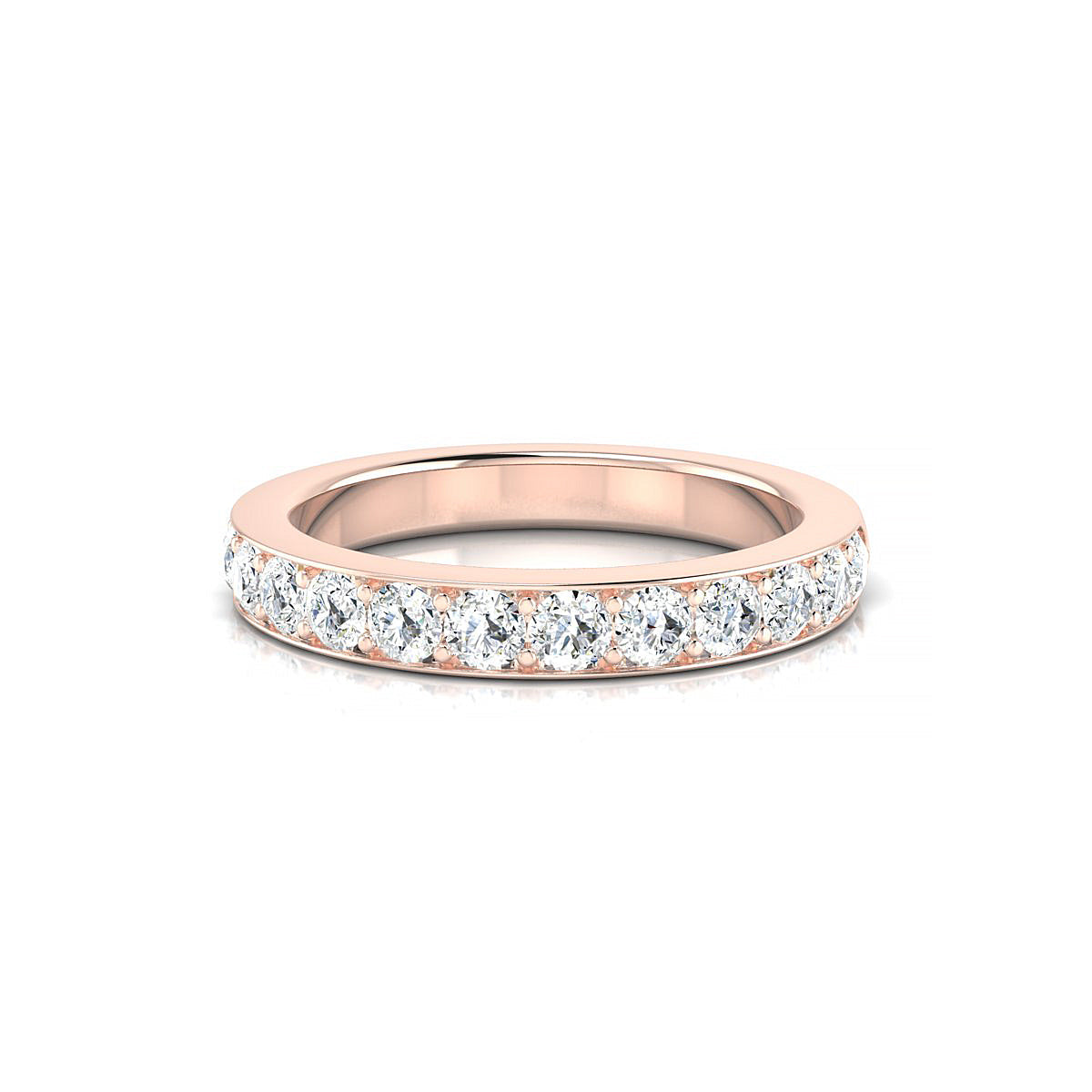 Union | 18k Rose Gold 2.5 mm Round Diamond Ring