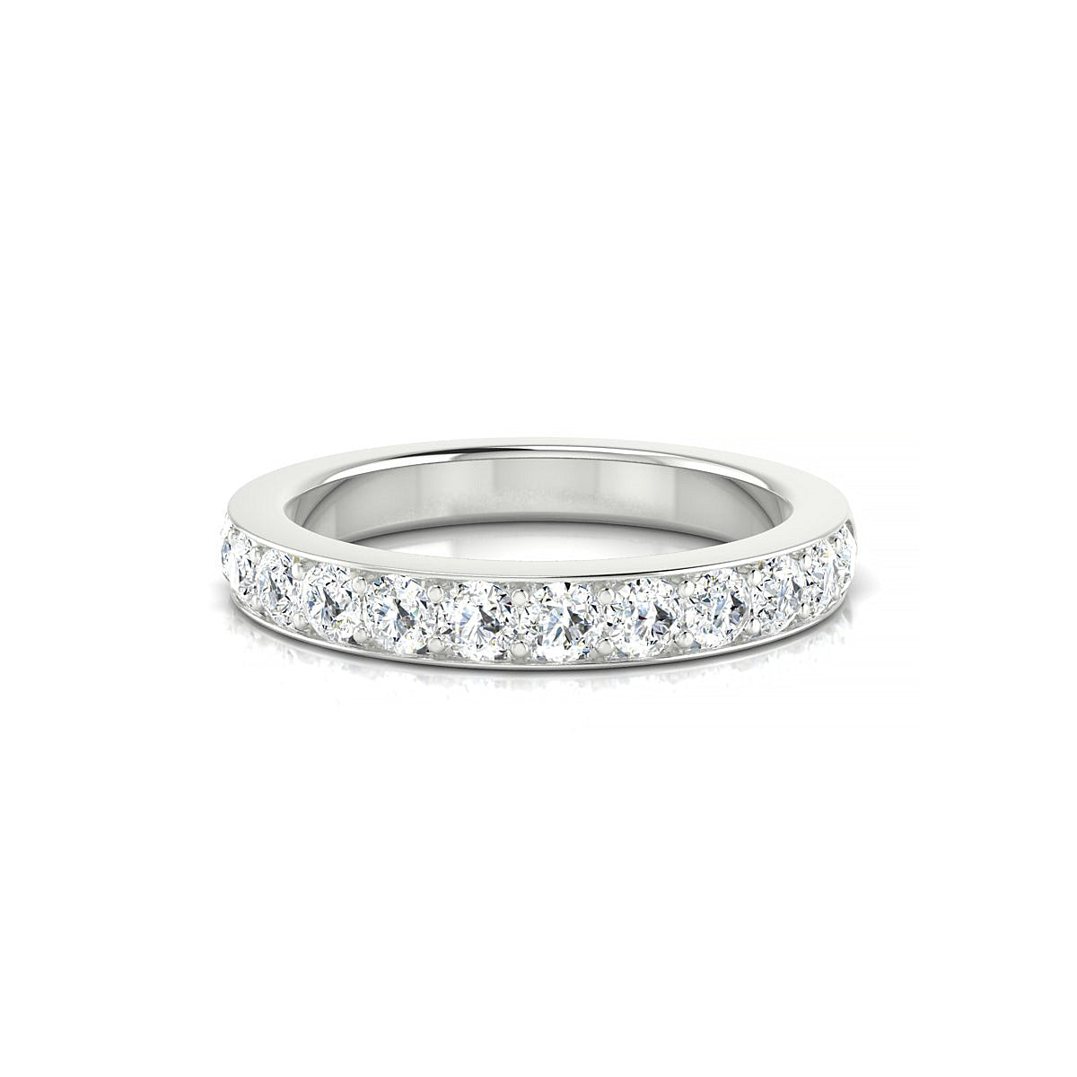 Union | 18k White Gold 2.5 mm Round Diamond Ring