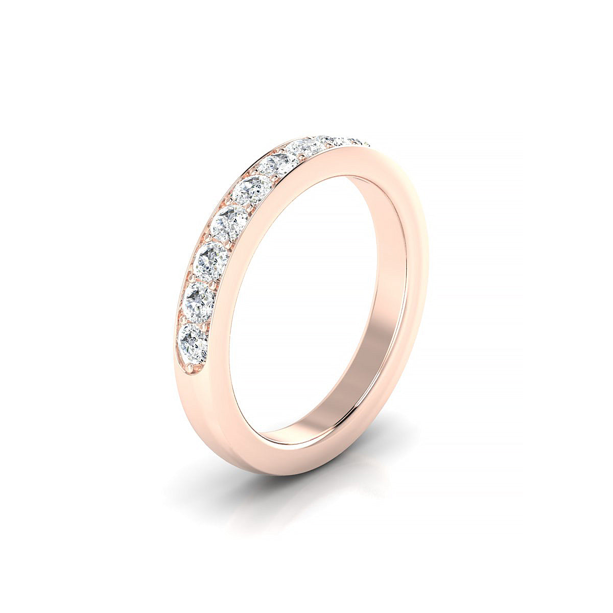 Union | 18k Rose Gold 2.5 mm Round Diamond Ring