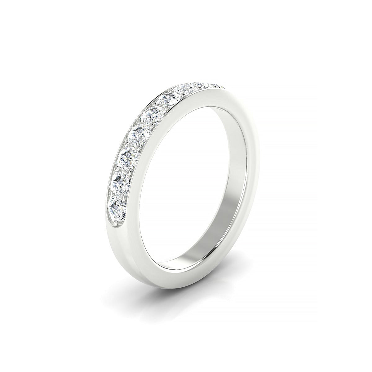 Union | 18k White Gold 2.5 mm Round Diamond Ring