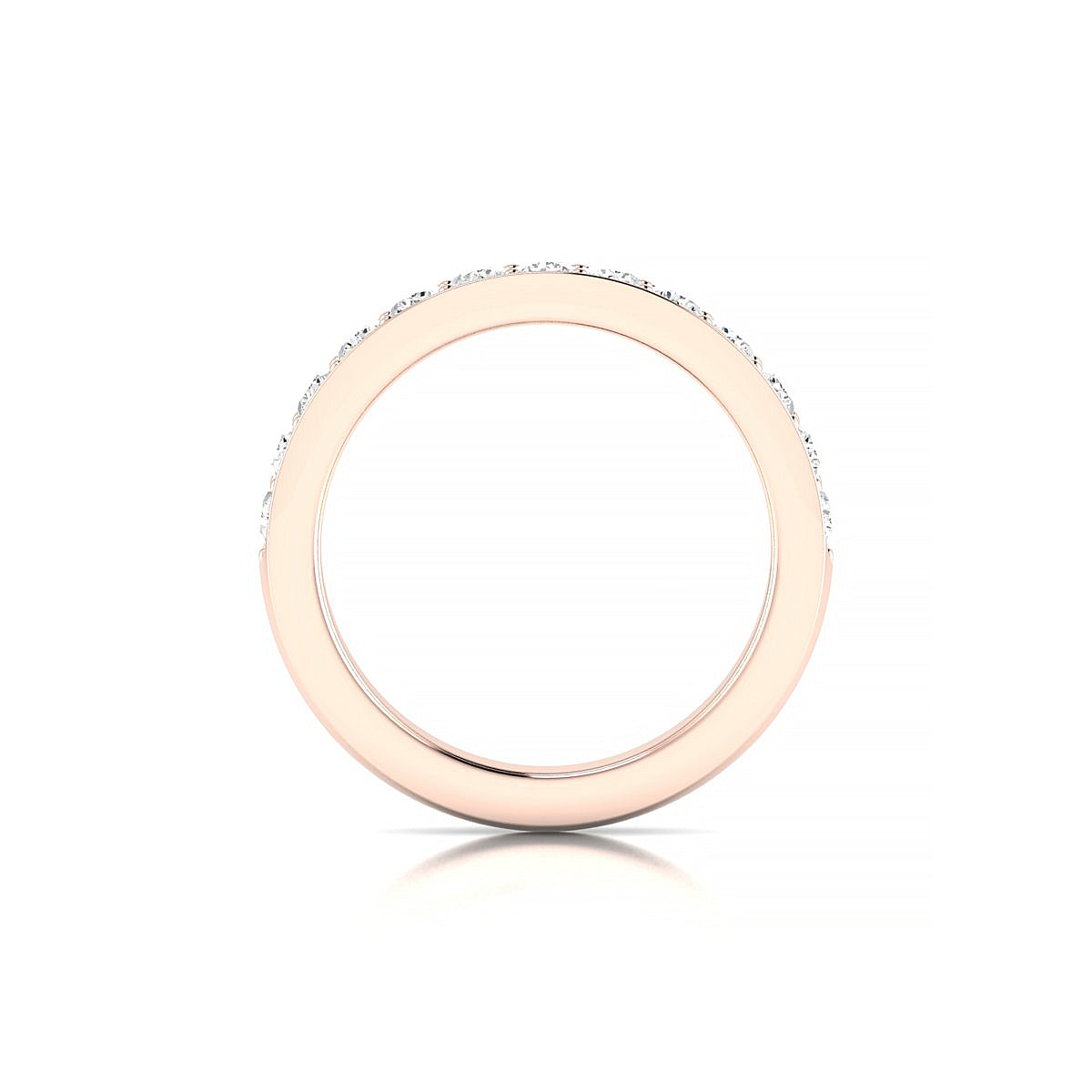 Union | 18k Rose Gold 2.5 mm Round Diamond Ring