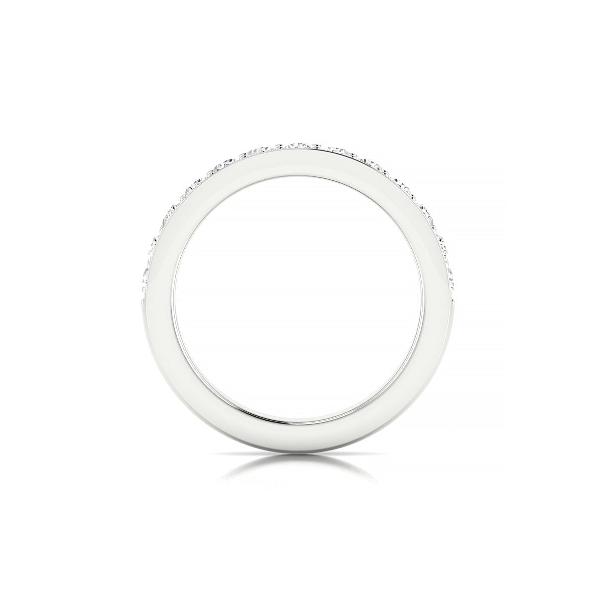 Union | 18k White Gold 2.5 mm Round Diamond Ring