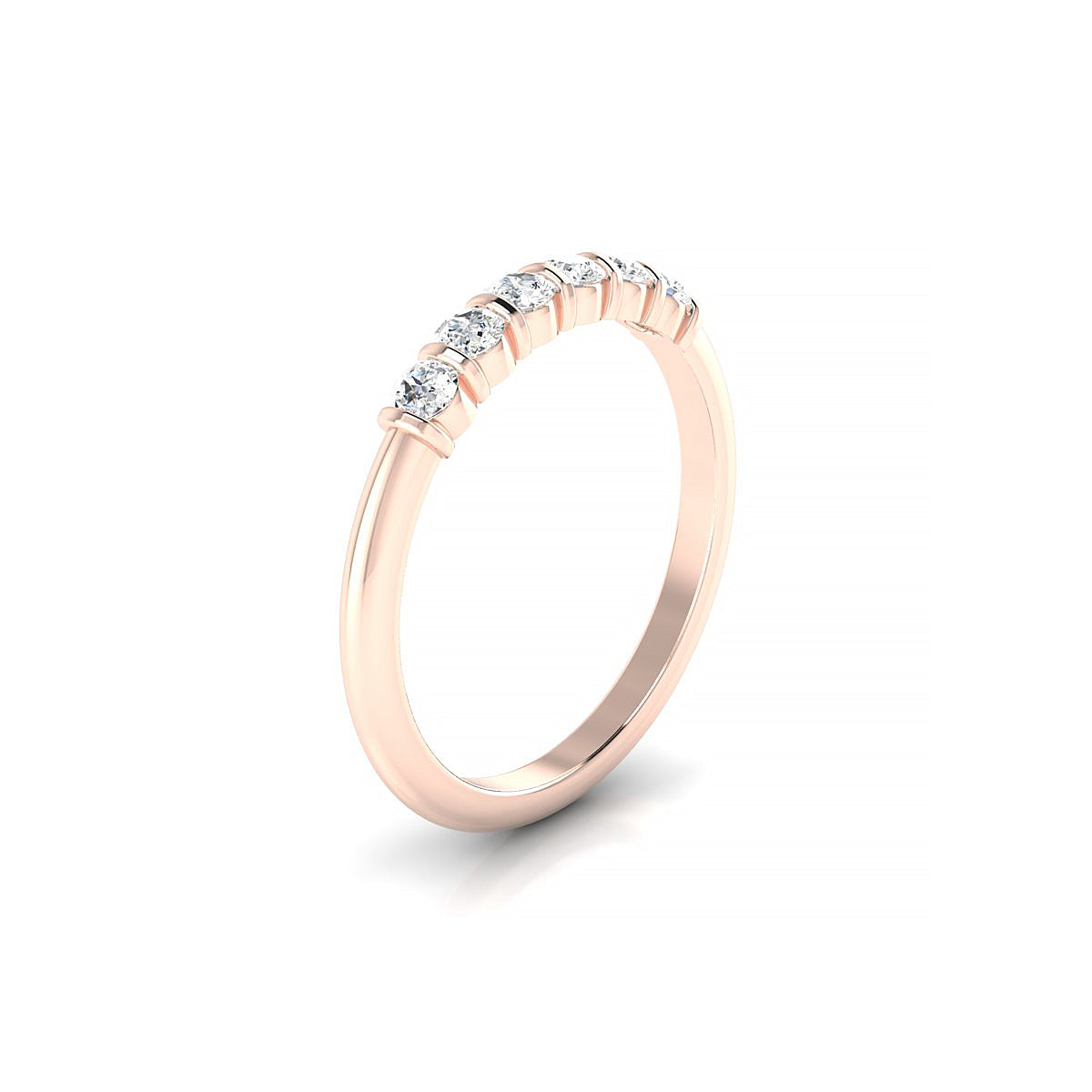 Unique | 18k Rose Gold 2.5 mm Round Diamond Ring