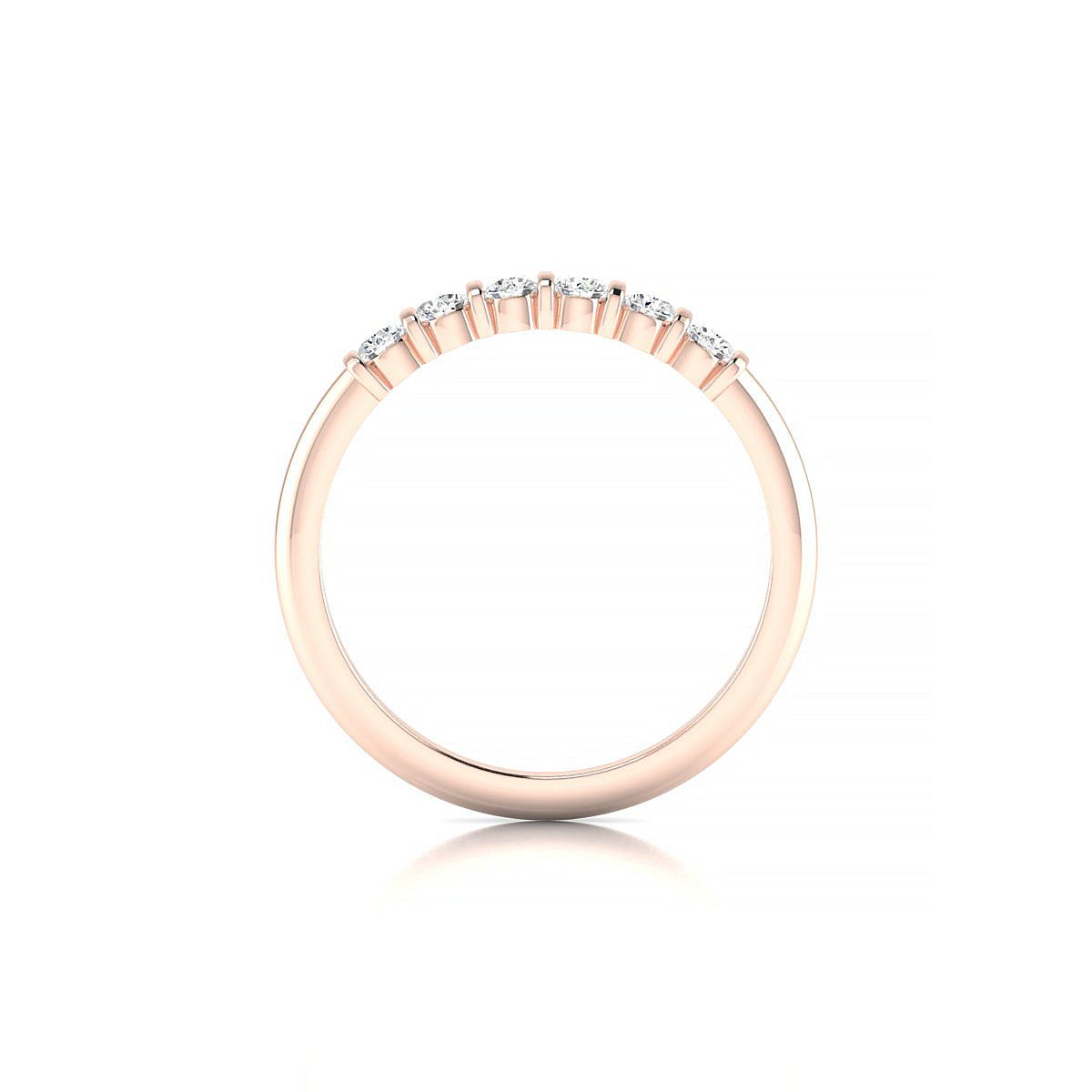 Unique | 18k Rose Gold 2.5 mm Round Diamond Ring
