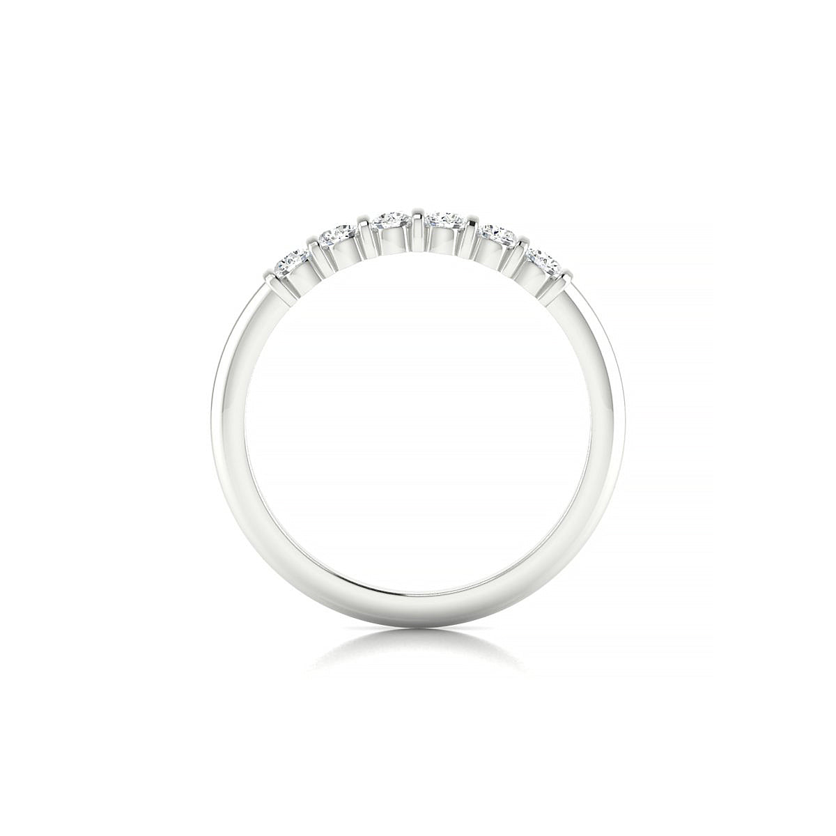 Unique | 18k White Gold 2.5 mm Round Diamond Ring