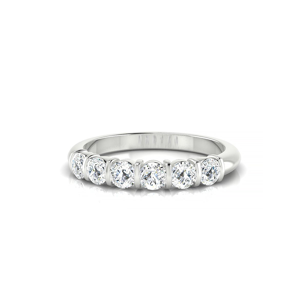 Unique | 18k White Gold 3 mm Round Diamond Ring