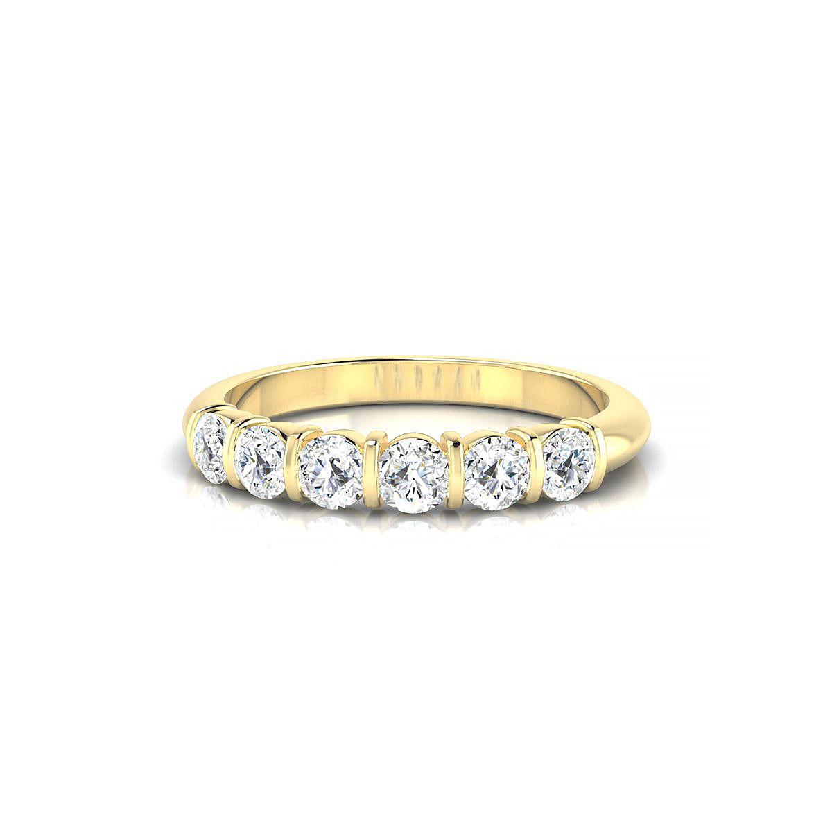 Unique | 18k Yellow Gold 3 mm Round Diamond Ring