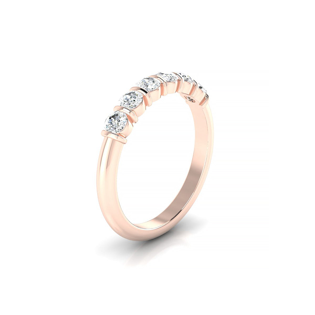 Unique | 18k Rose Gold 3 mm Round Diamond Ring
