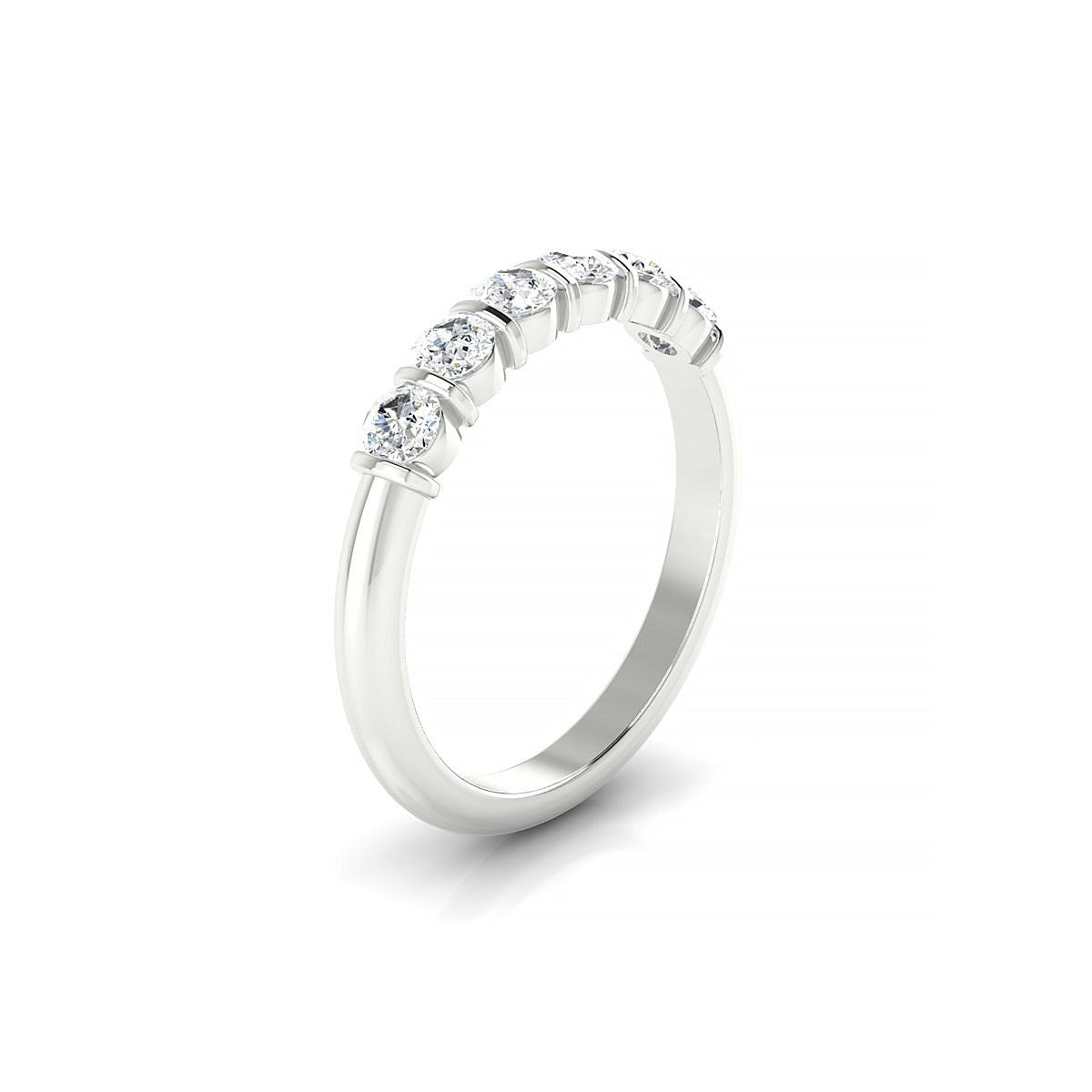 Unique | 18k White Gold 3 mm Round Diamond Ring