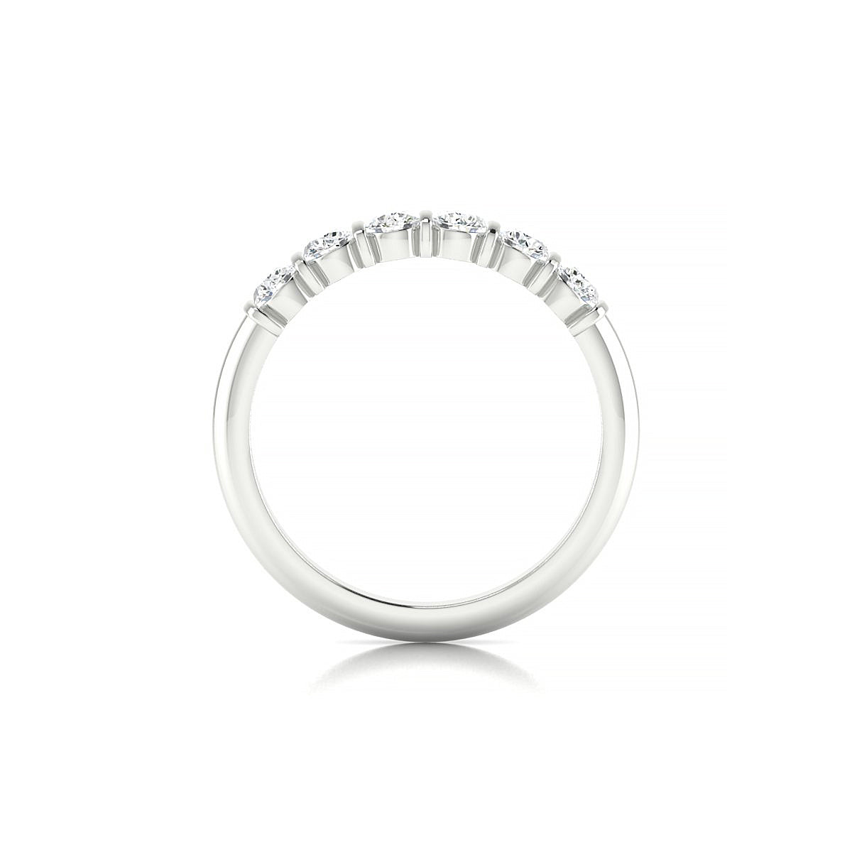 Unique | 18k White Gold 3 mm Round Diamond Ring