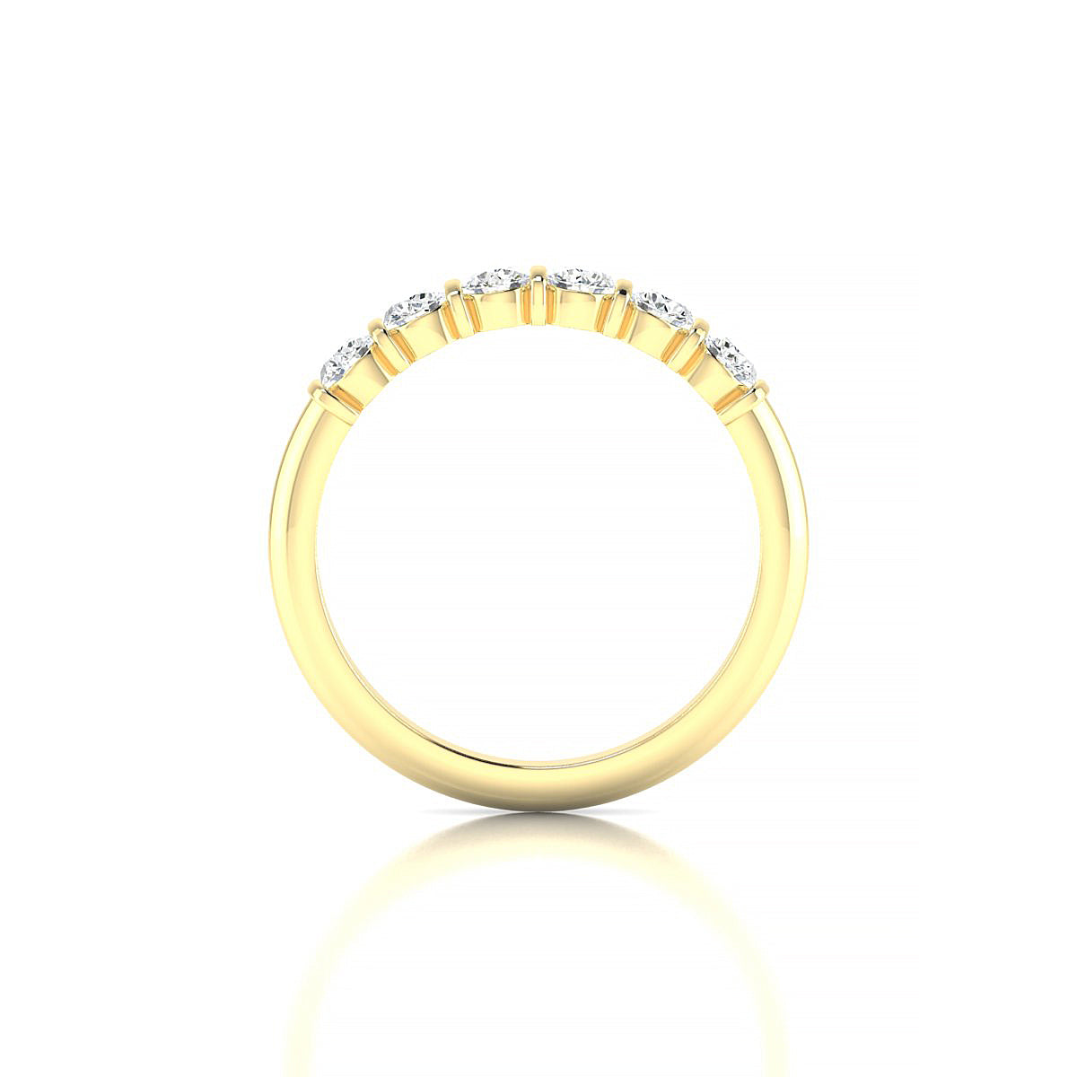 Unique | 18k Yellow Gold 3 mm Round Diamond Ring