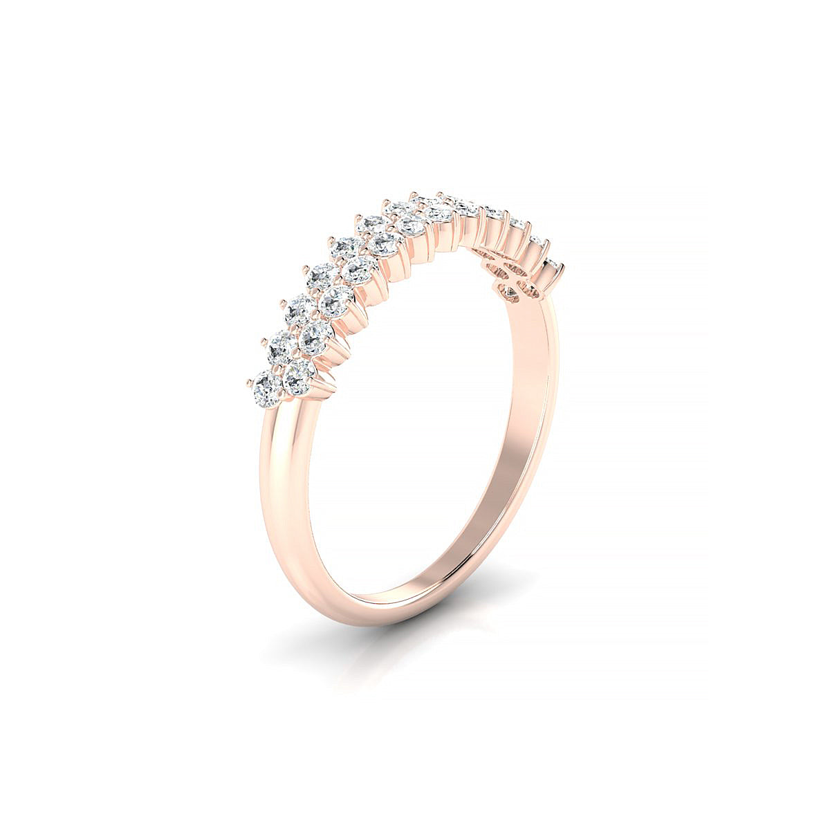 Valentine | 18k Rose Gold 1.7 mm Round Diamond Ring