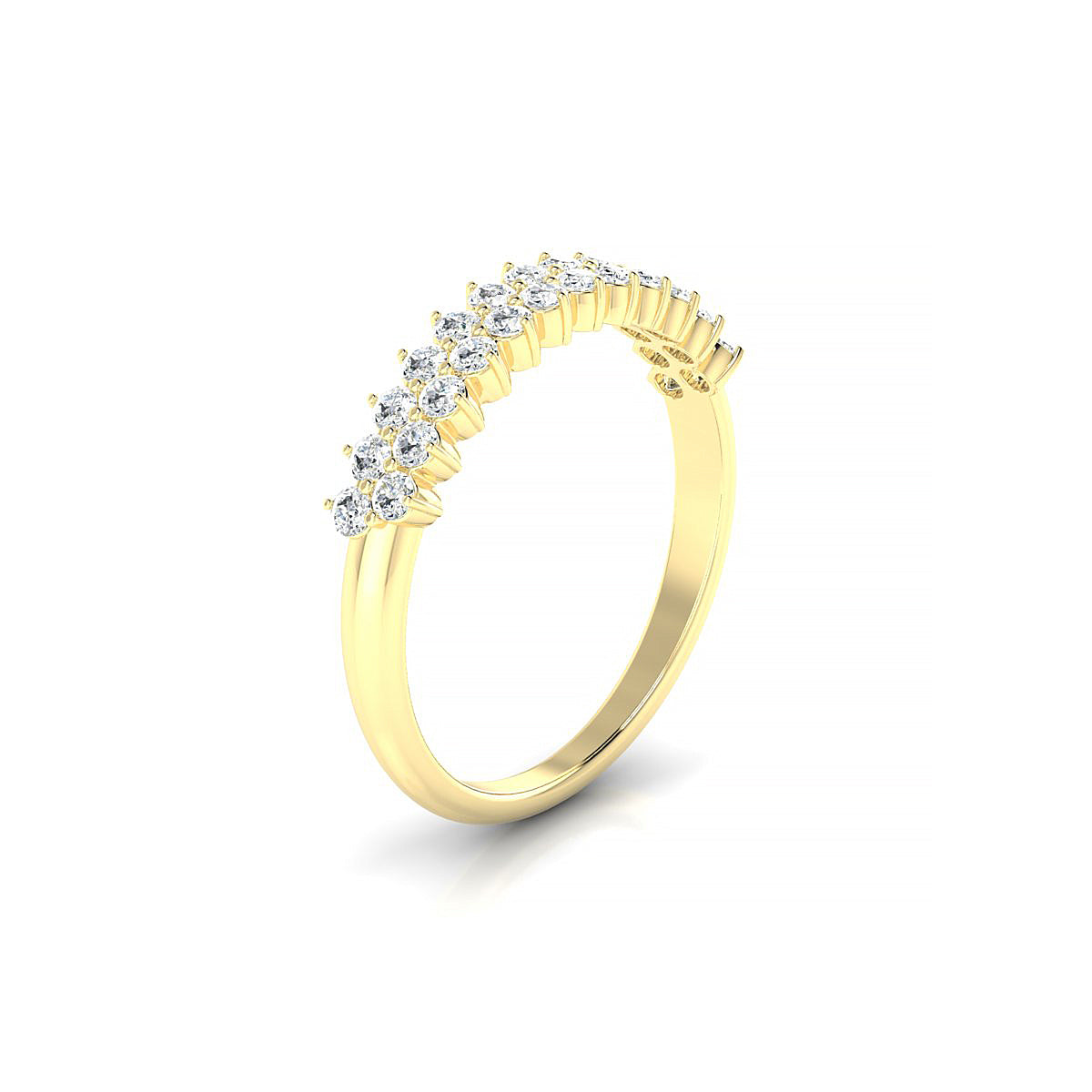 Valentine | 18k Yellow Gold 1.7 mm Round Diamond Ring