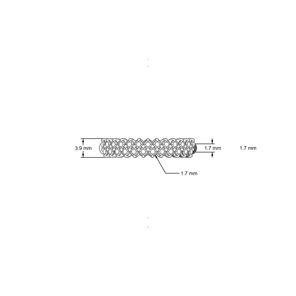 Valentine | 18k White Gold 1.7 mm Round Diamond Ring
