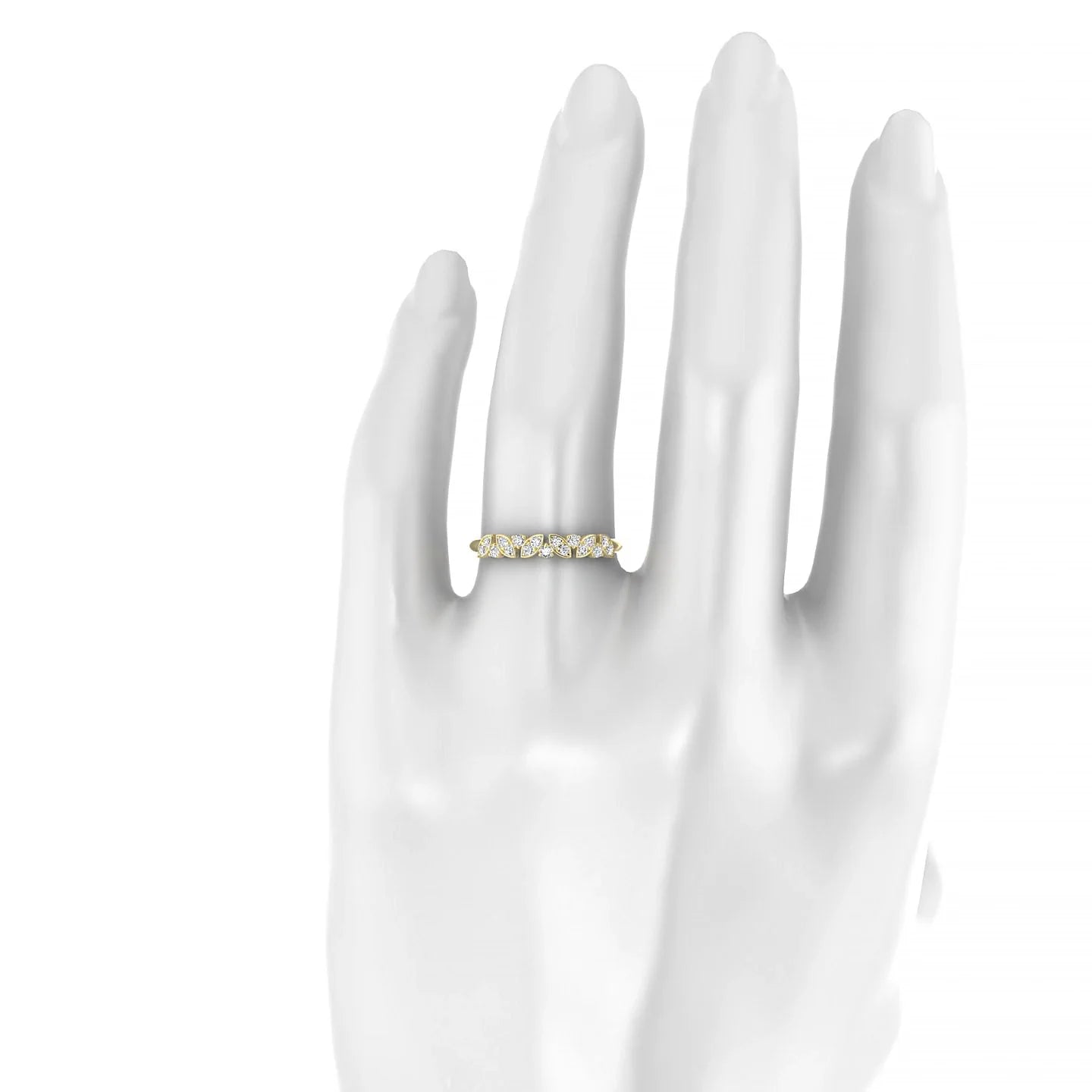 Veil | 18k Yellow Gold 1.5 mm Round Diamond Ring