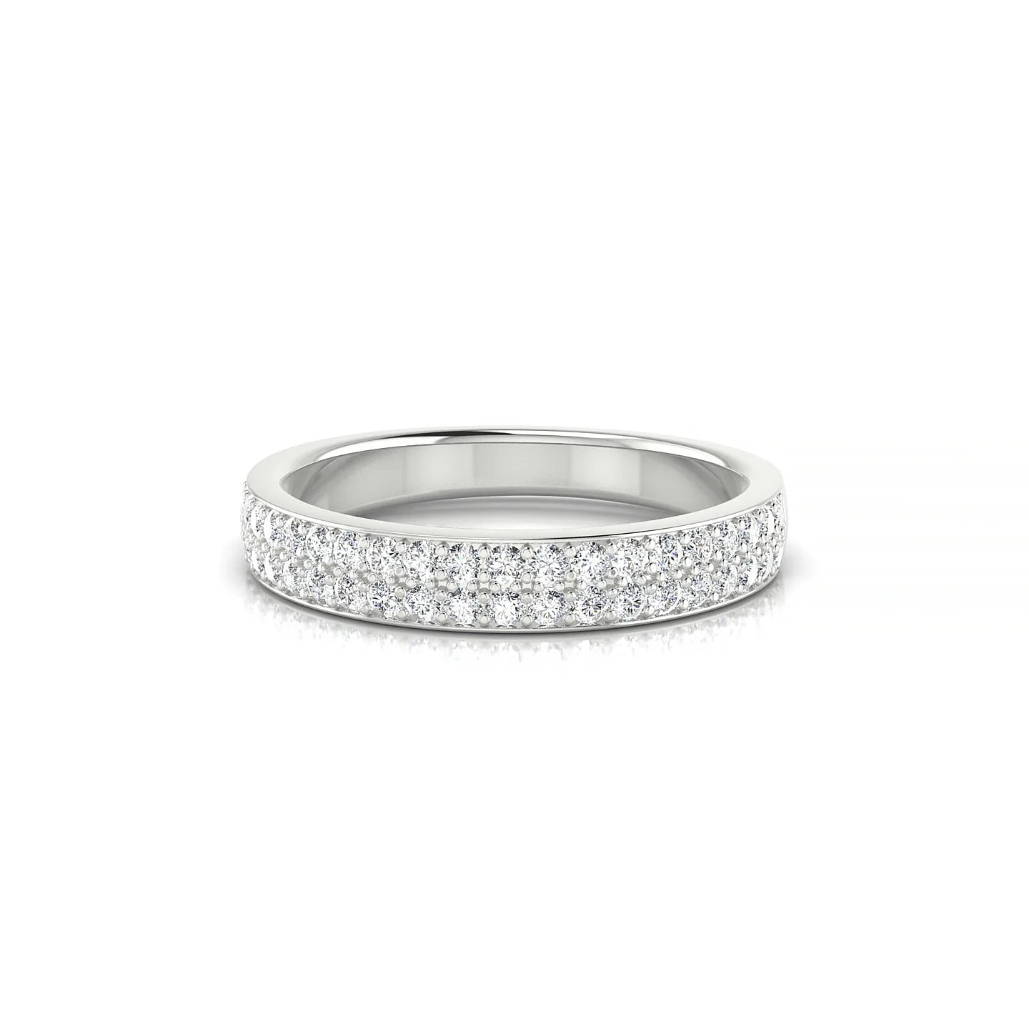 Verse | 18k White Gold 1.3 mm Round Diamond Ring
