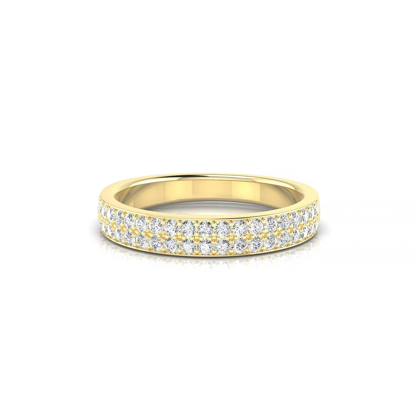 Verse | 18k Yellow Gold 1.3 mm Round Diamond Ring