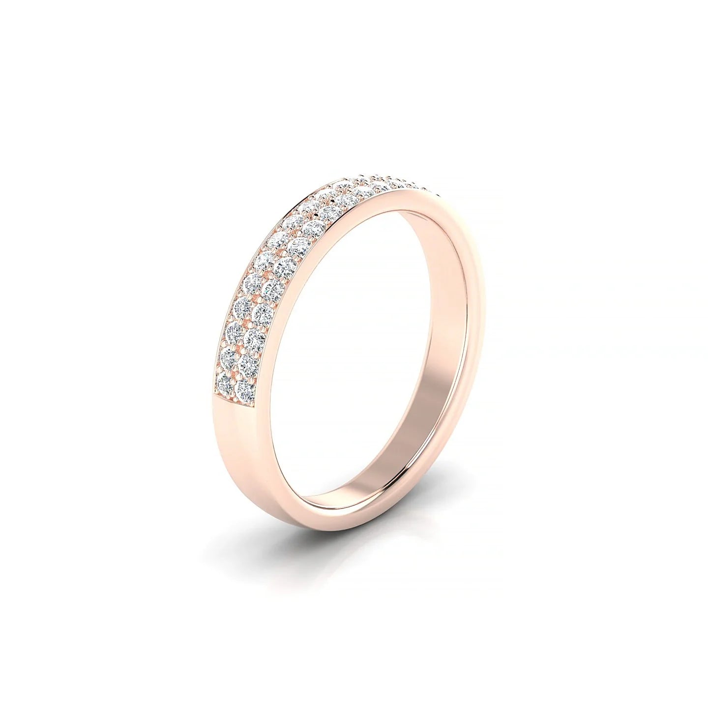 Verse | 18k Rose Gold 1.3 mm Round Diamond Ring