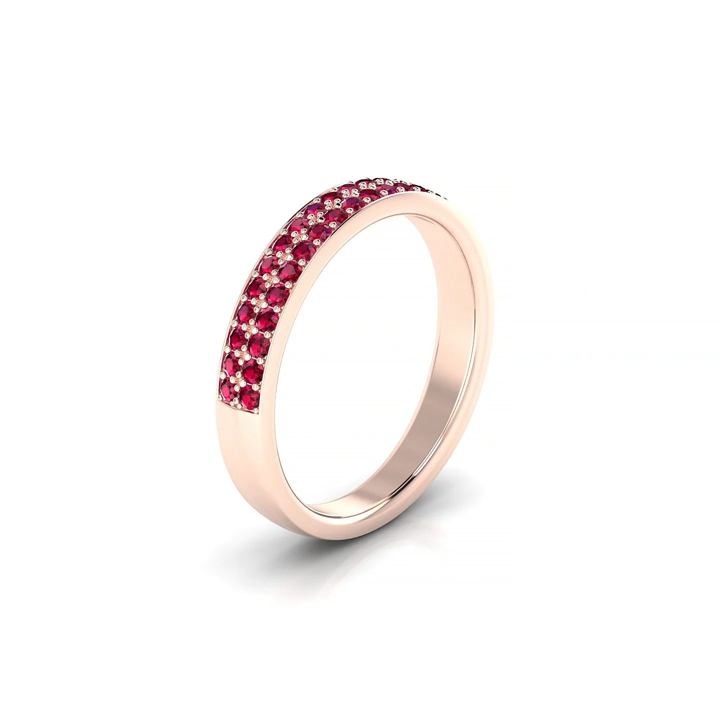 Verse | 18k Rose Gold 1.3 mm Round Ruby Ring
