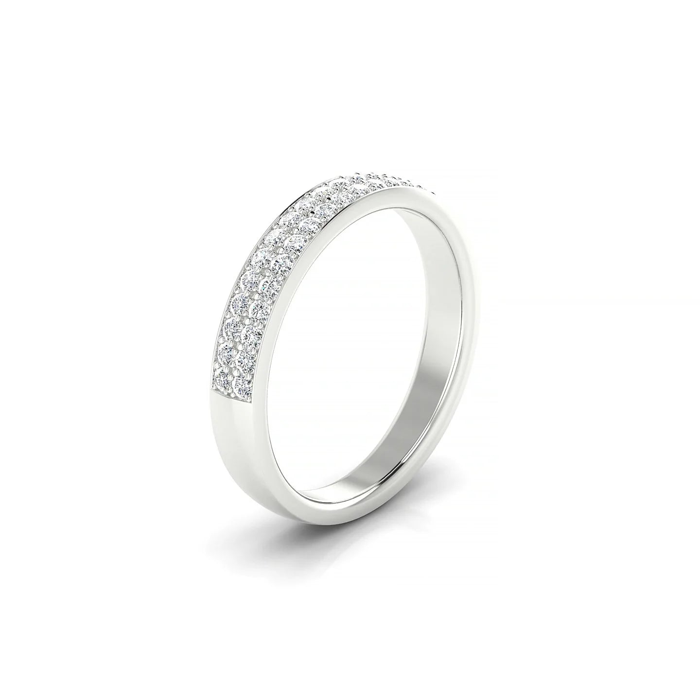 Verse | 18k White Gold 1.3 mm Round Diamond Ring
