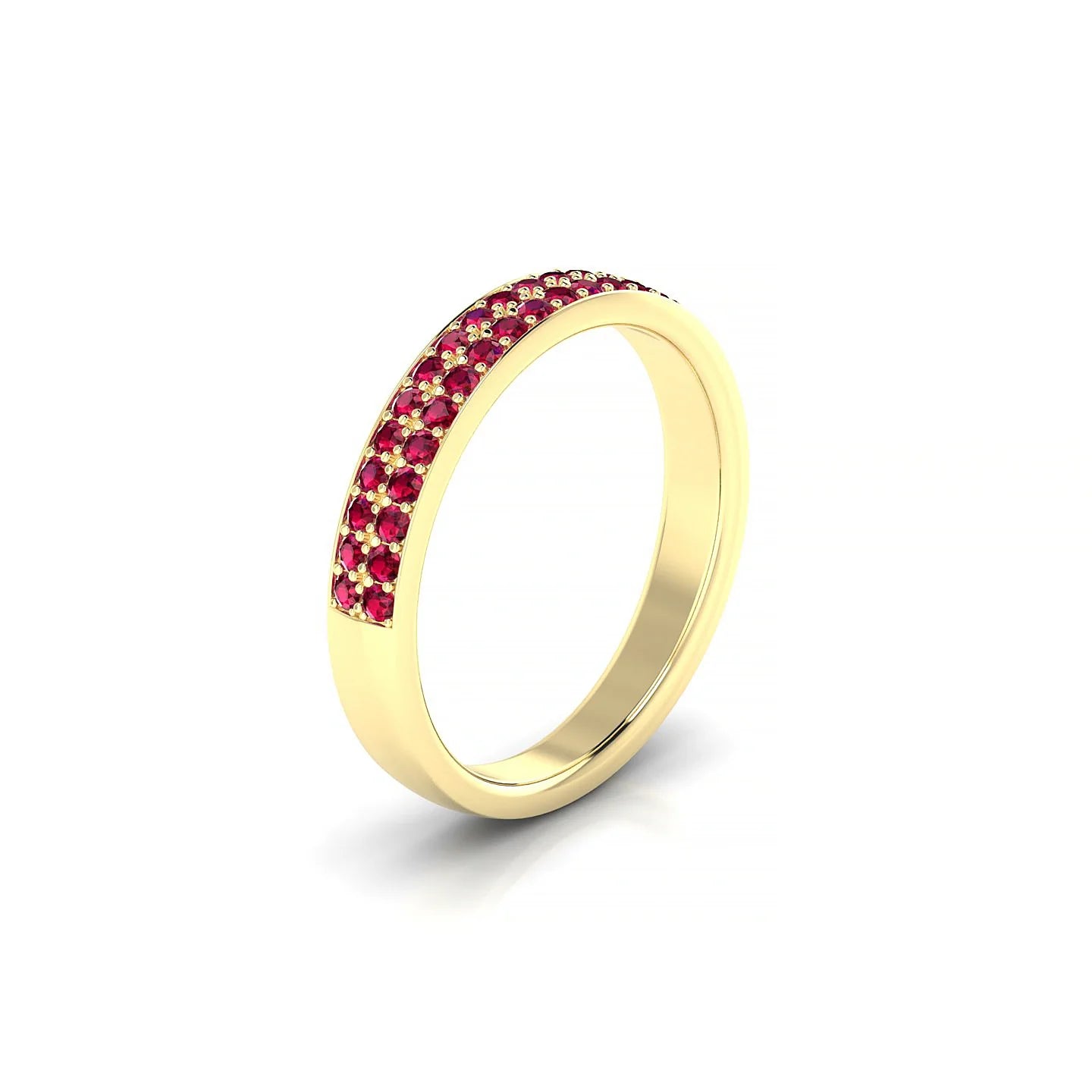 Verse | 18k Yellow Gold 1.3 mm Round Ruby Ring