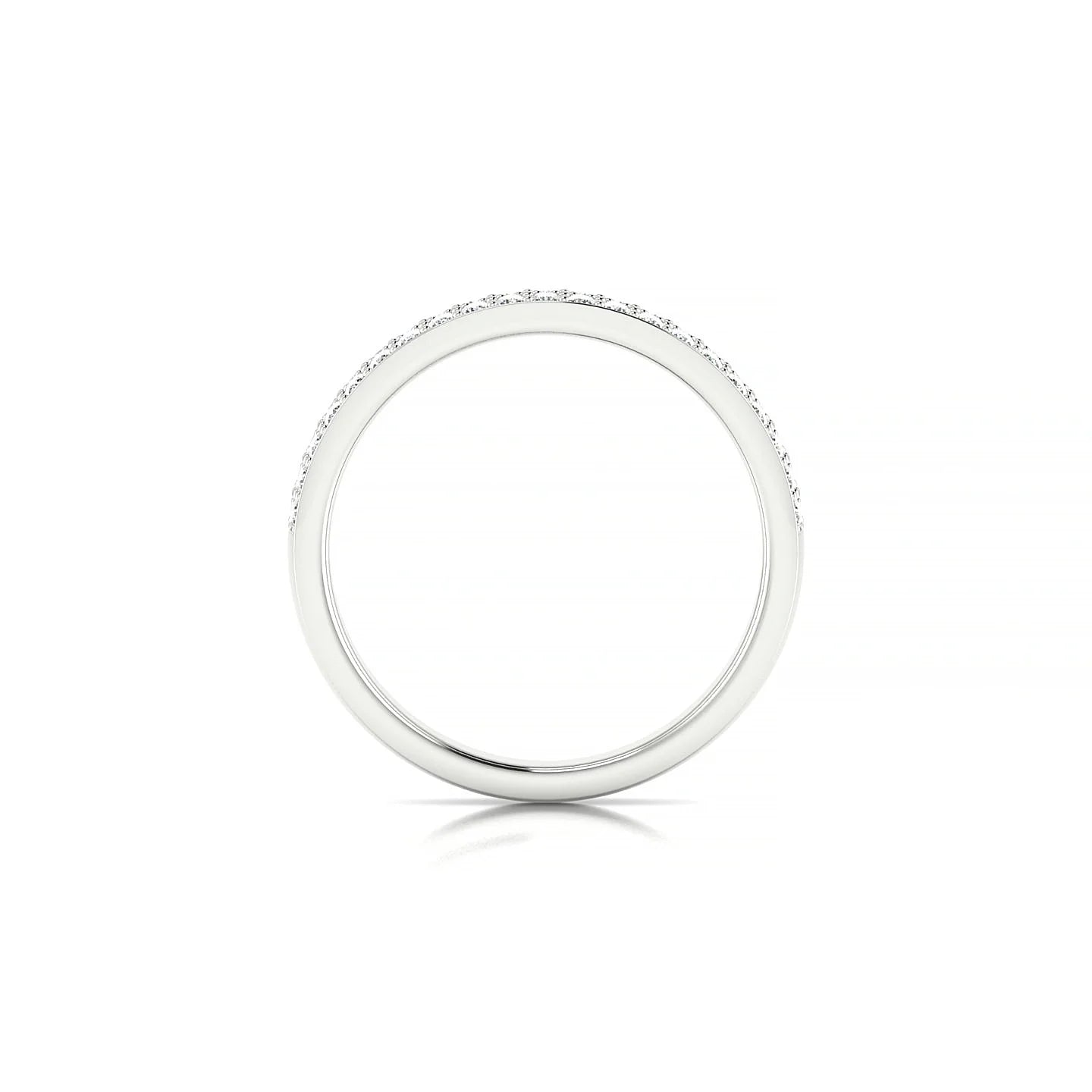 Verse | 18k White Gold 1.3 mm Round Diamond Ring