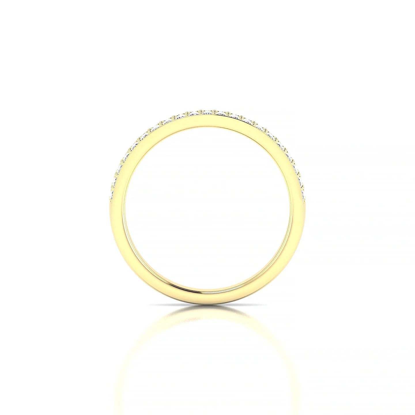 Verse | 18k Yellow Gold 1.3 mm Round Diamond Ring