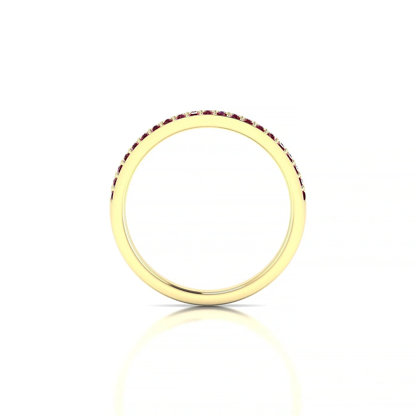 Verse | 18k Yellow Gold 1.3 mm Round Ruby Ring