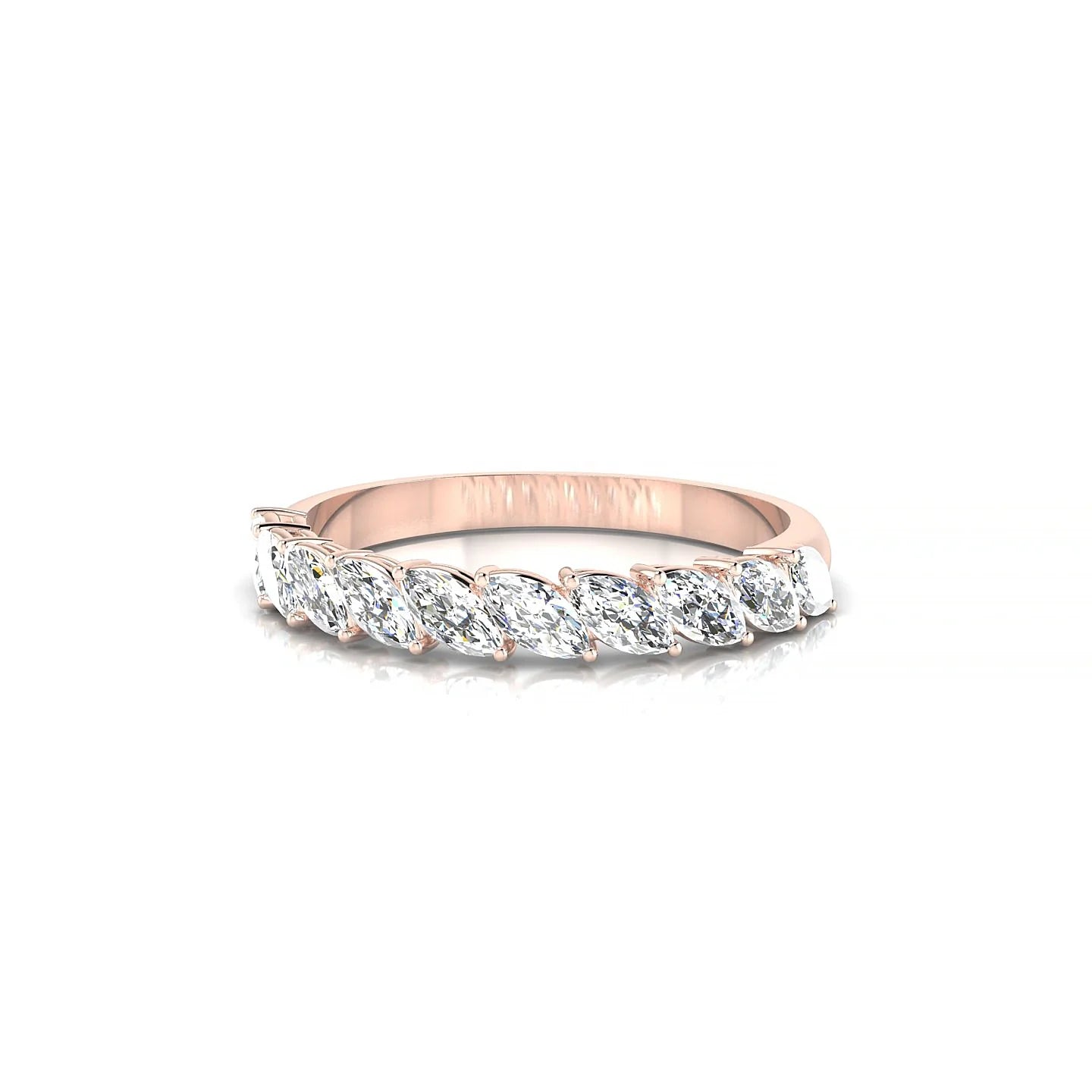 Virtue | 18k Rose Gold 4 x 2 mm Marquise Diamond Ring