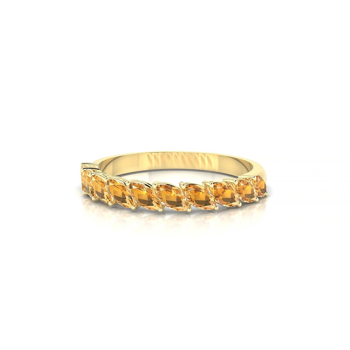 Virtue | 18k Yellow Gold 4 x 2 mm Marquise Citrine Ring