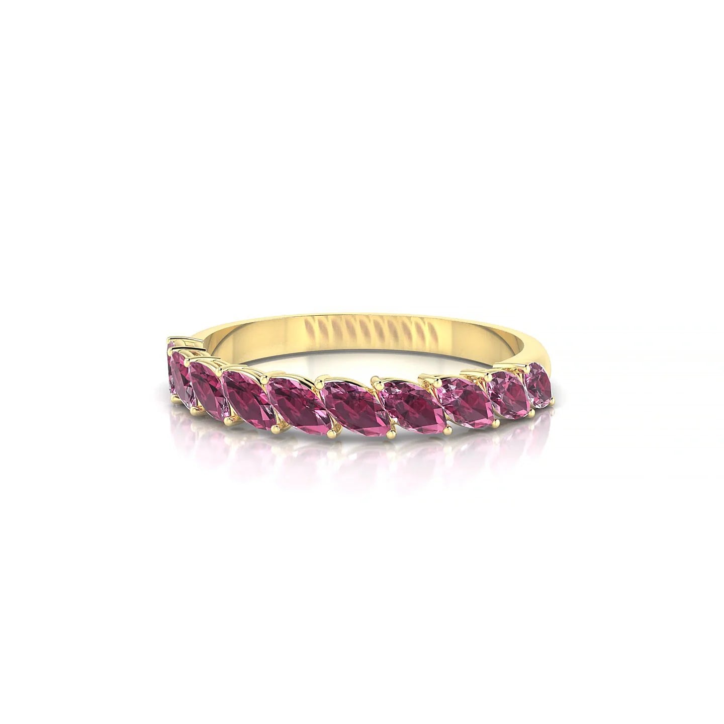 Virtue | 18k Yellow Gold 4 x 2 mm Marquise Rhodolite Ring