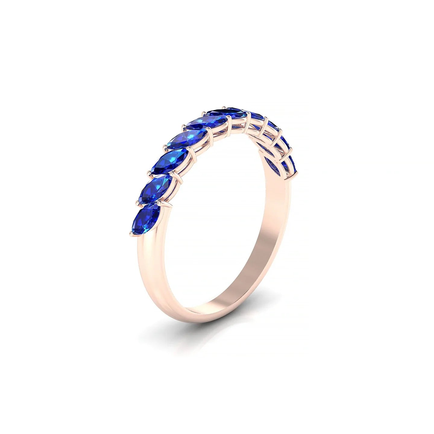 Virtue | 18k Rose Gold 4 x 2 mm Marquise Sapphire Ring