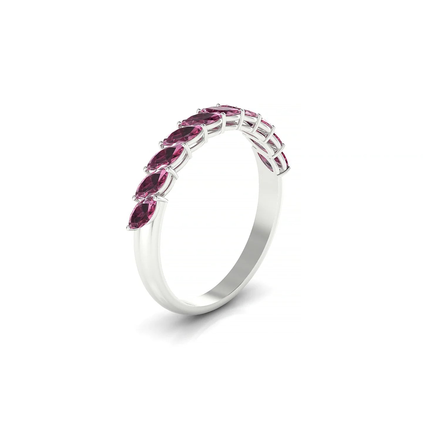 Virtue | 18k White Gold 4 x 2 mm Marquise Rhodolite Ring