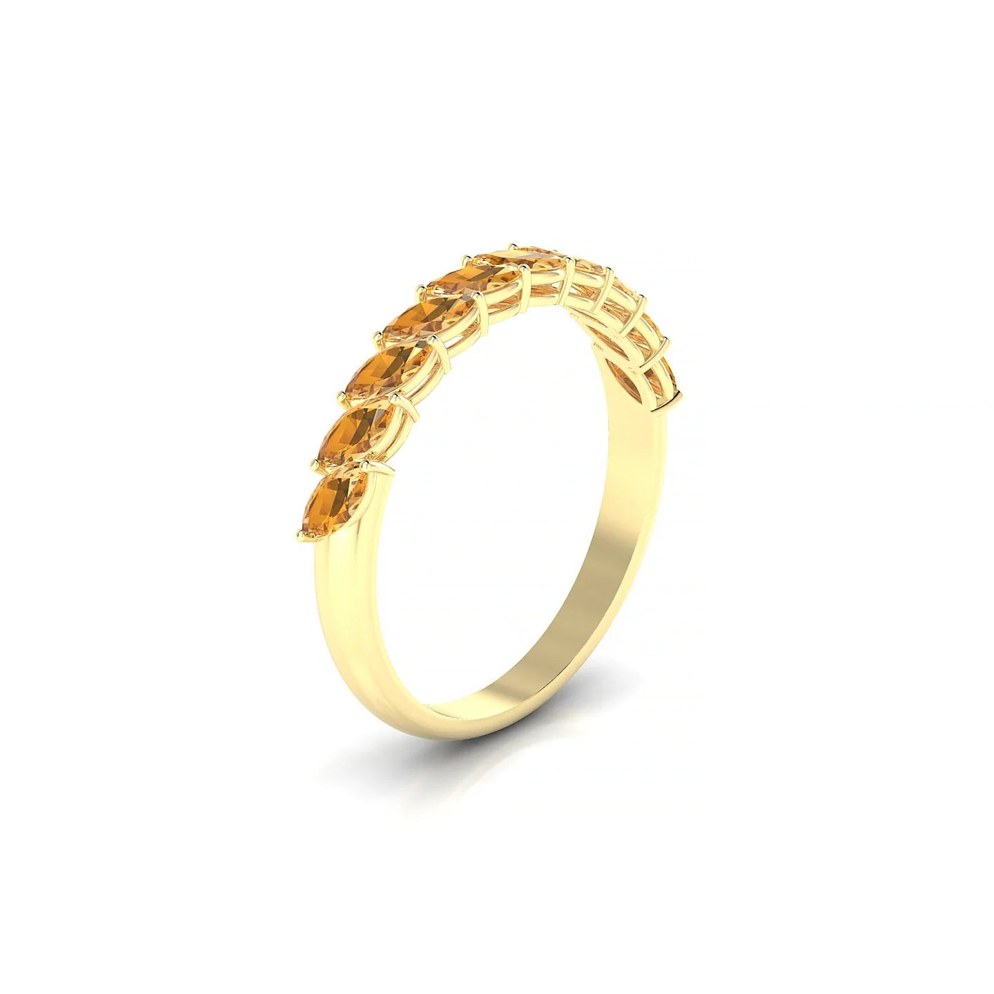 Virtue | 18k Yellow Gold 4 x 2 mm Marquise Citrine Ring