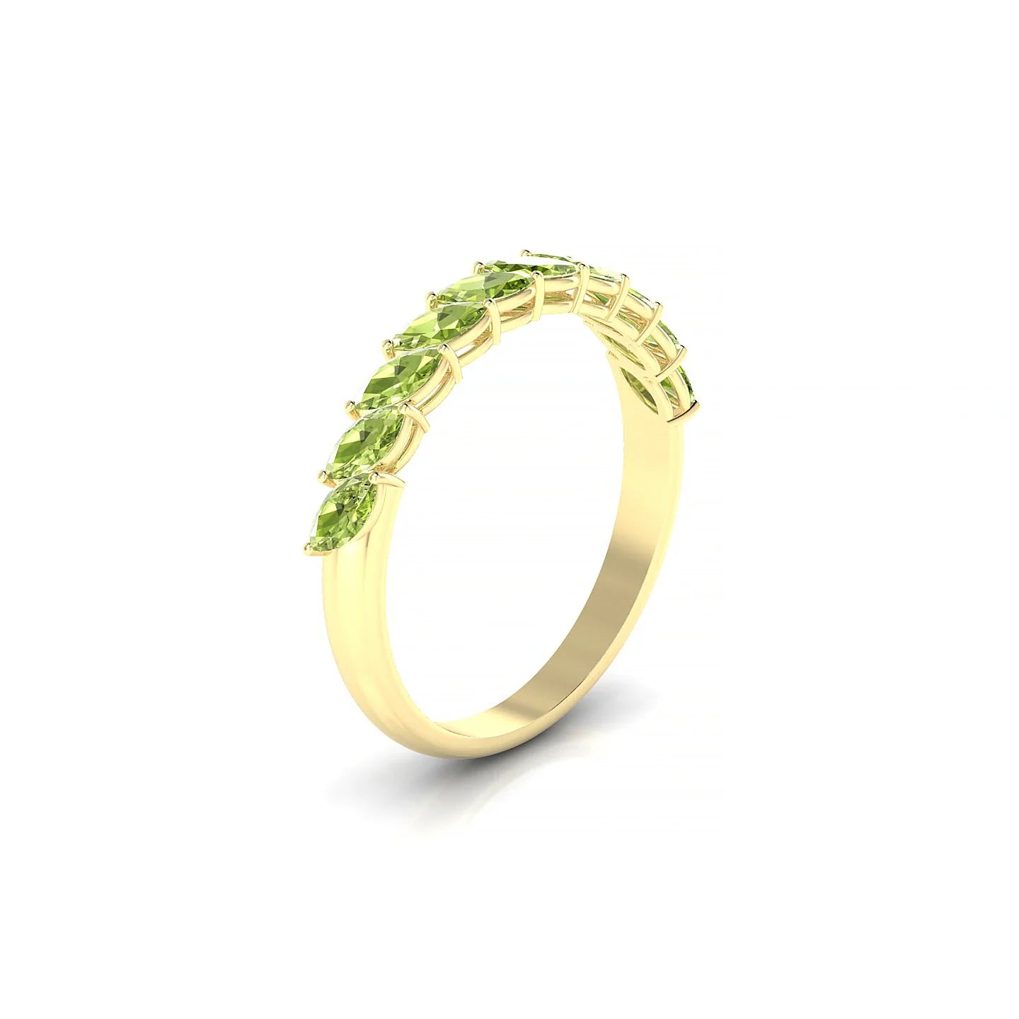 Virtue | 18k Yellow Gold 4 x 2 mm Marquise Peridot Ring