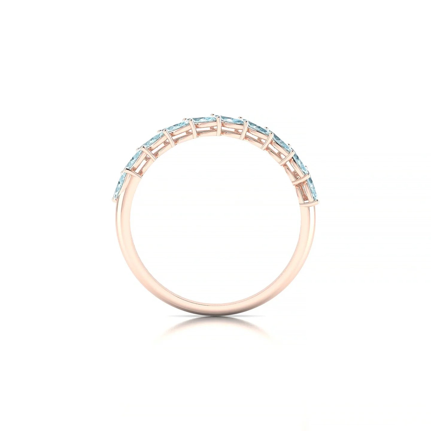 Virtue | 18k Rose Gold 4 x 2 mm Marquise Aquamarine Ring