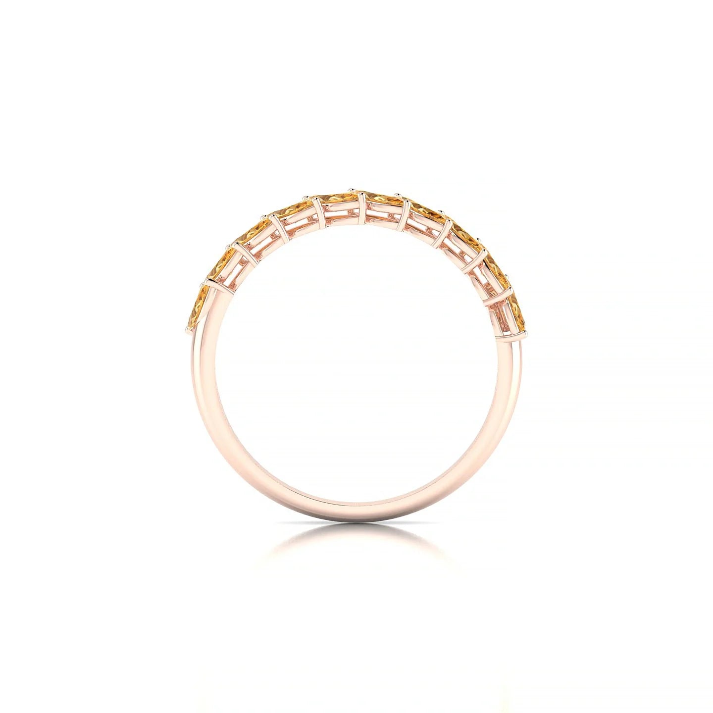 Virtue | 18k Rose Gold 4 x 2 mm Marquise Citrine Ring