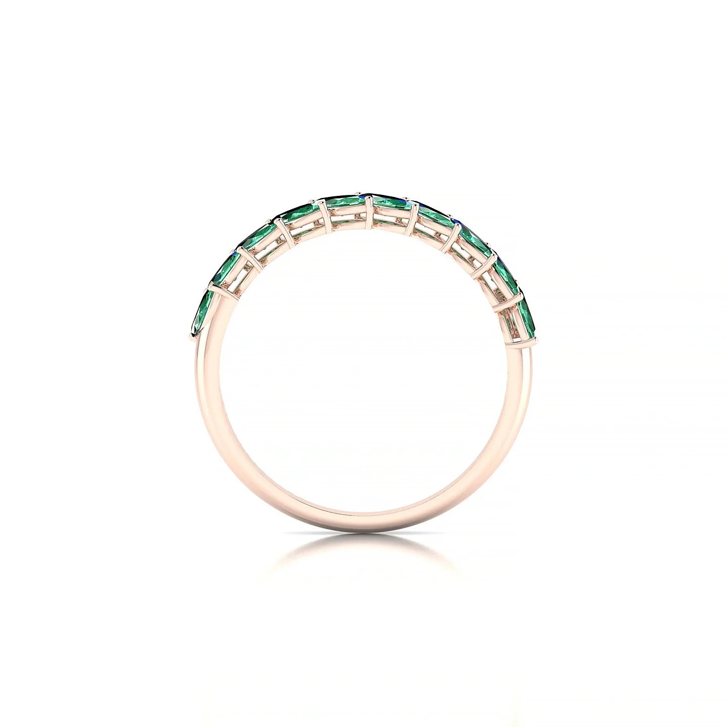 Virtue | 18k Rose Gold 4 x 2 mm Marquise Emerald Ring